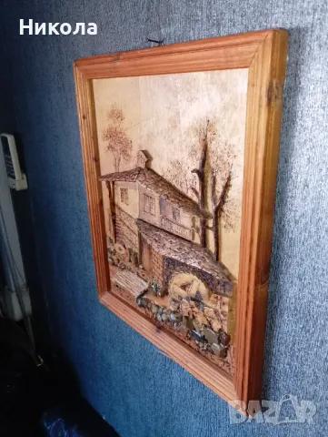 Дърворезби,,Възрожденски къщи", снимка 5 - Картини - 48837735