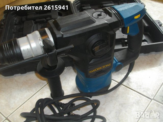 1500 Вата-4 Позиционен-Немски Къртач-Перфоратор-Workzone WB 1500-3, снимка 9 - Перфоратори - 33015604