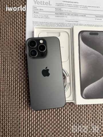 Гаранция❗️ 256gb❗️ iphone 15 PRO ❗️Лизинг от 20Е/мес ❗️ Black titanium, снимка 5 - Apple iPhone - 53443521