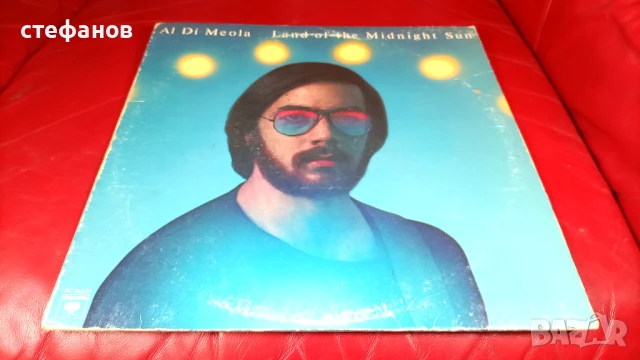 Дългосвиреща грамофонна плоча на AL DI MEOLA „land of the midhight sun”, USA