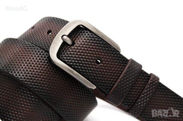 Кожен мъжки колан от естествена кожа, снимка 3 - Колани - 36673380