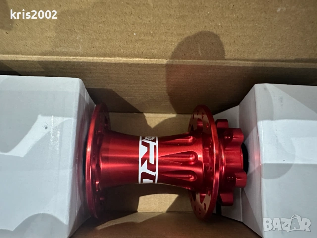 Предна супер лека главина велосипед 12x100, 32h, TA, 6 болта (диск)), снимка 2 - Части за велосипеди - 53564540