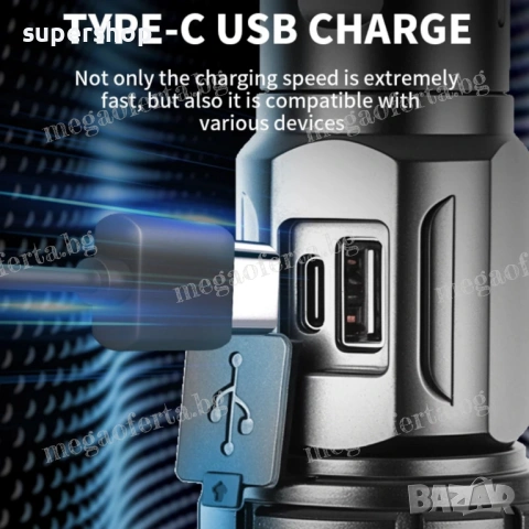 Мощен LED алуминиев фенер Функция Powerbank 5 цвята на светене, снимка 4 - Къмпинг осветление - 53167853