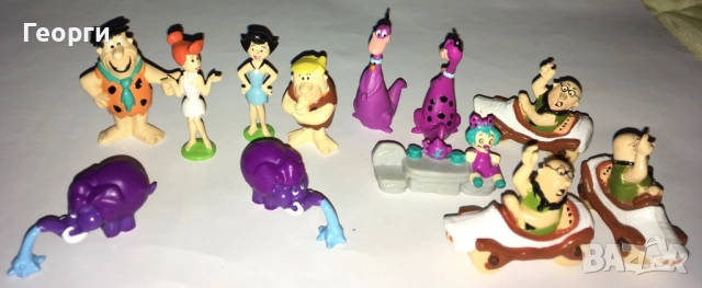 Фигурки на Флинтстоун “The Flintstones” (1998) на “Parmalat” от Италия.
