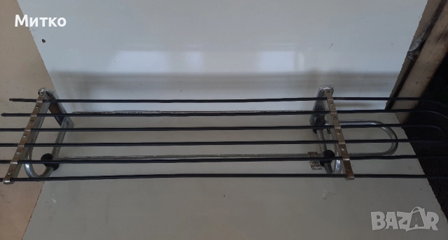 Ретро метална тръбна закачалка за стена или портманто, снимка 2 - Закачалки - 51651932