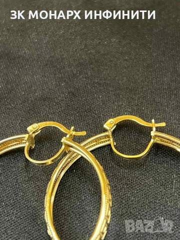 Златни обеци , снимка 2 - Обеци - 53265249