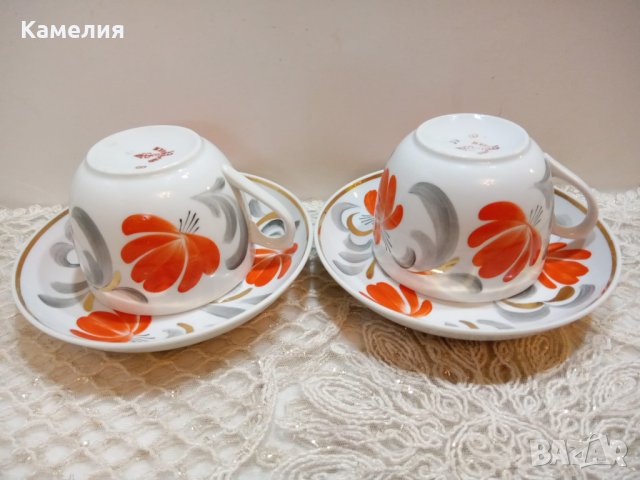 Руски порцелан , снимка 4 - Чаши - 43583758