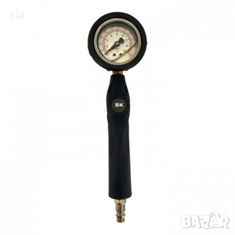 Манометър с глицерин, Пистолет с манометър за помпане, 0-16 Bar, снимка 3 - Аксесоари и консумативи - 33065420