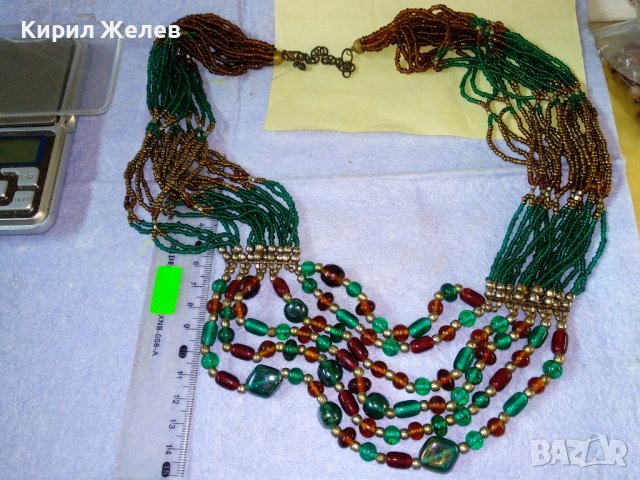 ВЕЛИКОЛЕПНА МЪНИСТЕНА ХЕНД - МЕЙД ОГЪРЛИЦА ЕТНО - АРТ СТИЛ РЪЧНА ИЗРАБОТКА 34768, снимка 2 - Колиета, медальони, синджири - 39200978