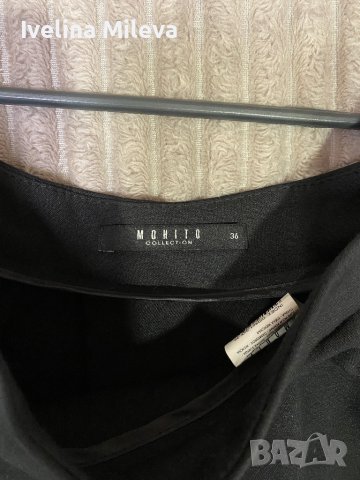 Черна плисирана пола Mohito, снимка 2 - Поли - 39565305