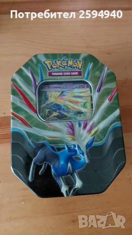 Покемон метална кутия с карти