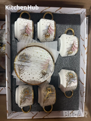 Луксозен сервиз за кафе – елегантност, която превръща всяка глътка в ритуал, снимка 7 - Сервизи - 52381467