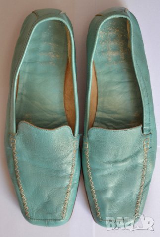 Aero Soles дамски обувки синьо-зелени естествена кожа, снимка 3 - Дамски ежедневни обувки - 33485685