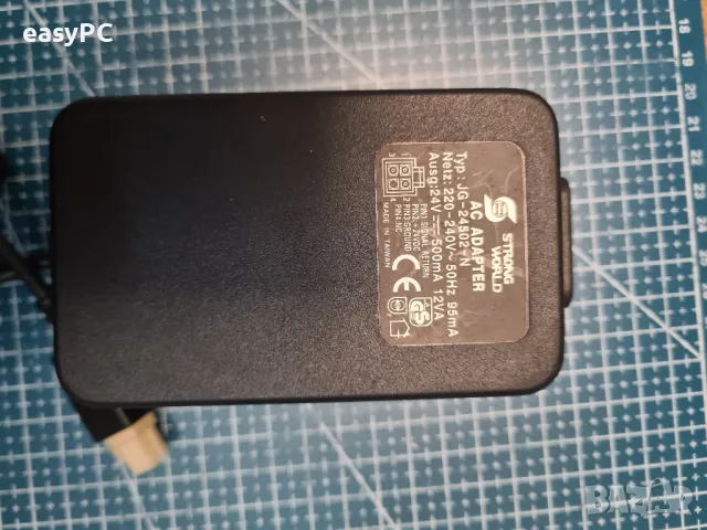 Оригинален захранващ адаптер STRONG WORLD JG-24502-N 24V 500mA , снимка 3 - Друга електроника - 47760850