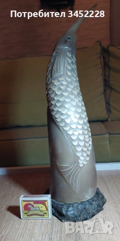 фигура от рог за колекционери височина 40см , снимка 7 - Декорация за дома - 53056494
