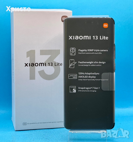 НОВ!!! Xiaomi 13 Lite, 8GB, 256GB, Black, снимка 2 - Xiaomi - 44896082