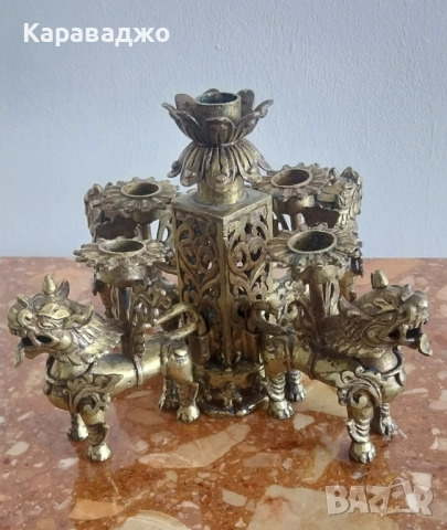 Античен свещник, снимка 4 - Други - 51539434