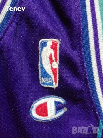 CHARLOTTE HORNETS ALONZO MOURNING CHAMPION NBA ОРИГИНАЛЕН ПОТНИК РАЗМЕР L JERSEY , снимка 5 - Тениски - 48645948