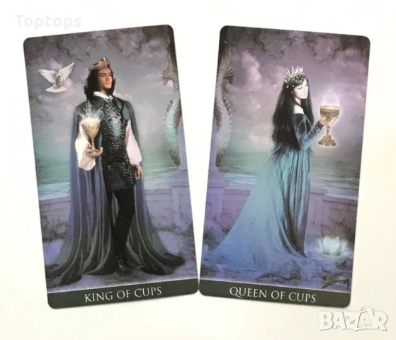 Много красиви 78 Таро карти: Arcanum Tarot & Thelema Tarot, снимка 7 - Карти за игра - 33678109