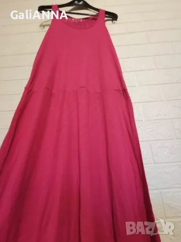 СТРАХОТНА ДЪЛГА РОКЛЯ ЕФЕКТЕН ГРЪБ 2XL