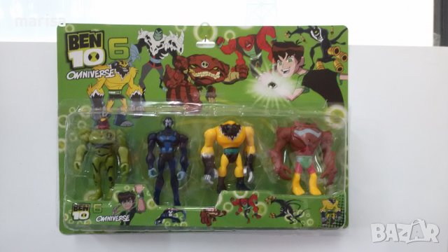 Топери за торта Бен тен, светещи фигури за игра Ben 10 -4 броя на блистер -2981, снимка 2 - Фигурки - 36676142