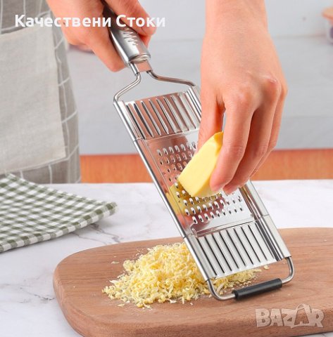 👨‍🍳 Кухненски инструмент за ренде с дръжка и три приставки, снимка 3 - Аксесоари за кухня - 43202865