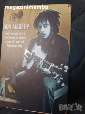 Bob Marley-Redemption Song-метална табела(плакет), снимка 4 - Китари - 43942092
