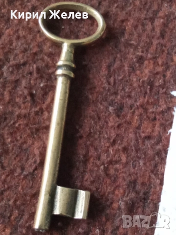 Стар бронзов ключ 30858, снимка 5 - Антикварни и старинни предмети - 53217453