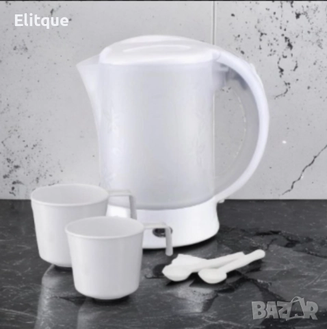 Електрическа кана туристическа Rosberg 600W, 0.6л., Бяла, снимка 2 - Друга електроника - 52862505