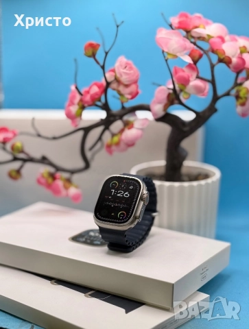Смарт часовник Apple Watch Ultra 2, 49 мм, Cell, Titanium Case, Blue Ocean Band, снимка 3 - Смарт часовници - 52669392