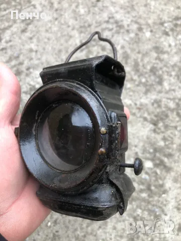 стар газен вело фар "HAECKEL's STAR" - WWI - MADE IN GERMANY, снимка 1