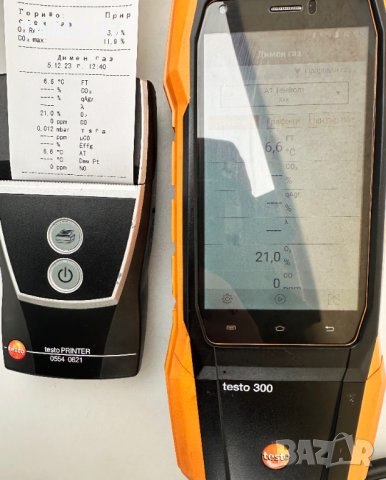 Testo 300 LL с bluetooth - Газ анализтор с тъч скрийн, снимка 9 - Други инструменти - 43290633