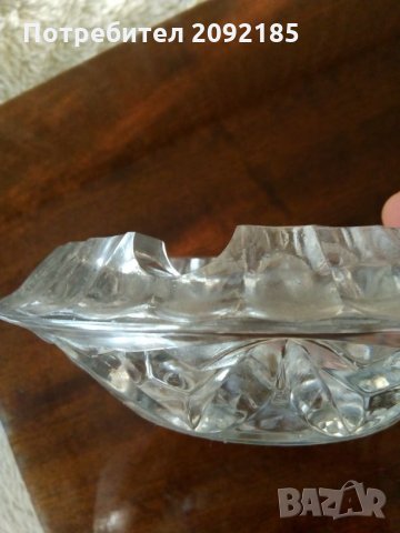 Кристален пепелник намален, снимка 3 - Декорация за дома - 26878047