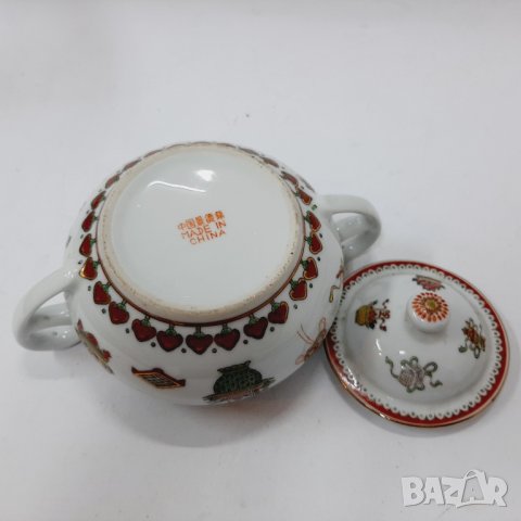 Стара китайска порцеланова захарница(7.4), снимка 8 - Антикварни и старинни предмети - 43660589