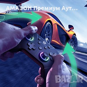 NYXI Chaos Switch Pro безжичен контролер/RGB LED подсветка-Nintendo Switch/Lite/OLED,програмируем, снимка 12 - Аксесоари - 43506568