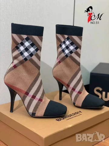 дамски боти на ток burberry 