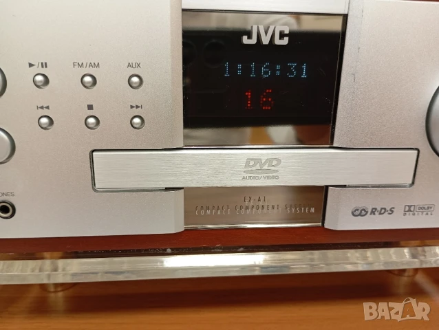 JVC EX-A1 Compact CD DVD System Wood Cone Speakers SP-EXA1 CA-EXA1, снимка 6 - Аудиосистеми - 50479745