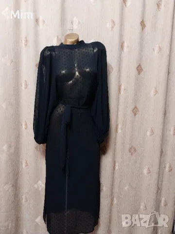 LINDEX XS/S Черна дълга рокля 