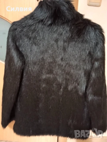 Палто от косъм със сваляща се яка Мохито, снимка 5 - Палта, манта - 52643397