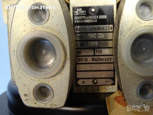 Диференциален манометър Schopper& Faeser Typ TDA 370 Barton-Zelle 224 h=25mWS, снимка 4 - Резервни части за машини - 50504922