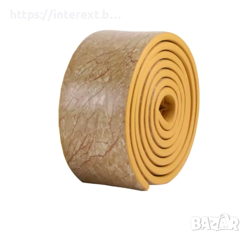 Самозалепващ перваз с мраморен ефект – модел кафяв мрамор, снимка 3 - Облицовки - 52550549