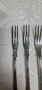 Комплект малки посребрени вилички , снимка 4