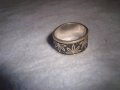 СТАР СРЕБЪРЕН МАРКОВ ПРЪСТЕН СРЕБРО 925 с ФЛОРАЛНИ НИЕЛО МОТИВИ Тип ХАЛКА 28749, снимка 11