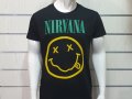 Нова мъжка тениска с трансферен печат на музикалната група NIRVANA, снимка 3
