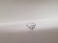Златен пръстен сърце с диамант , снимка 7