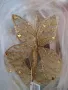 Пеперуда за декорация в златно и гроздове, снимка 5