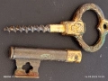 Винтидж тирбушон бронзов ключ красиво орнаментиран рядък за КОЛЕКЦИОНЕРИ 51051, снимка 7