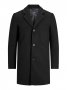 Мъжко черно палто Jack&Jones, размер L, 12189994