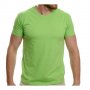 Нова мъжка изчистена тениска в зелен цвят