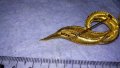 ПРЕКРАСНА АЖУРНА с ПОЗЛАТА СТИЛИЗИРАНА МАРКОВА АРТ БРОШКА от БРАГОРОДНА НЕРЪЖДАЕМА СТОМАНА 33128, снимка 9